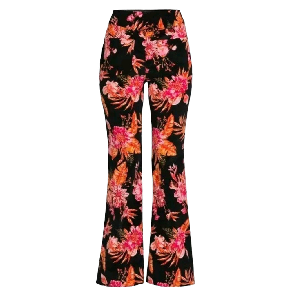 No Boundaries Floral Wide-Leg Corduroy Pull-On Jeans Juniors 15-17